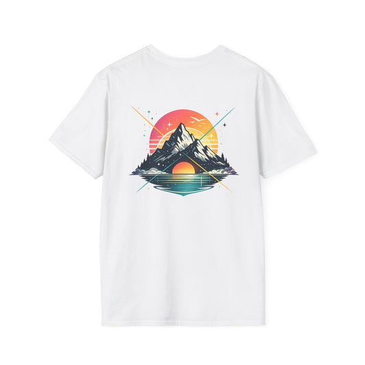 Mountain Sunset T-Shirt — Retro Nature Graphic Tee
